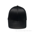 6 Panel Black Satin Trucker Hut